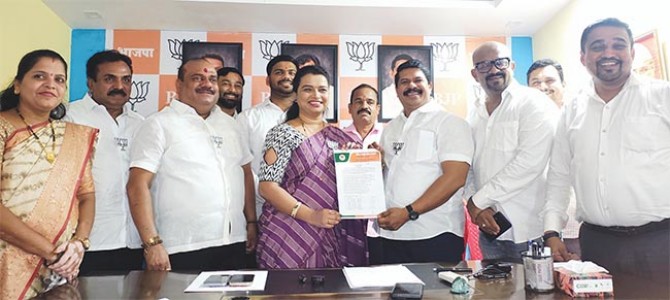 नेरळ मंडलमधील ८१ कार्यकर्त्यांची जंबो कार्यकारिणी , भाजप विविध सेल पदाधिकार्‍यांच्या नावांची घोषणा