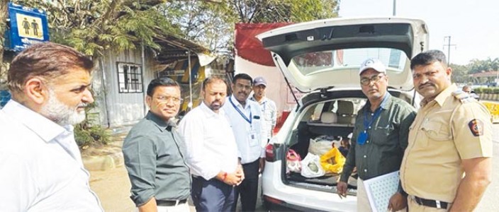 नवी मुंबईत १६ लाख १६ हजारांची रोकड जप्त , निवडणूक स्थिर संनिरीक्षण पथकाची कारवाई