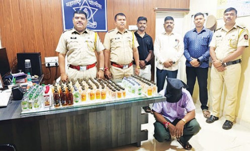 महाडमध्ये अवैध दारू वाहतुकीवर पोलिसांचा छापा; एकाला अटक
